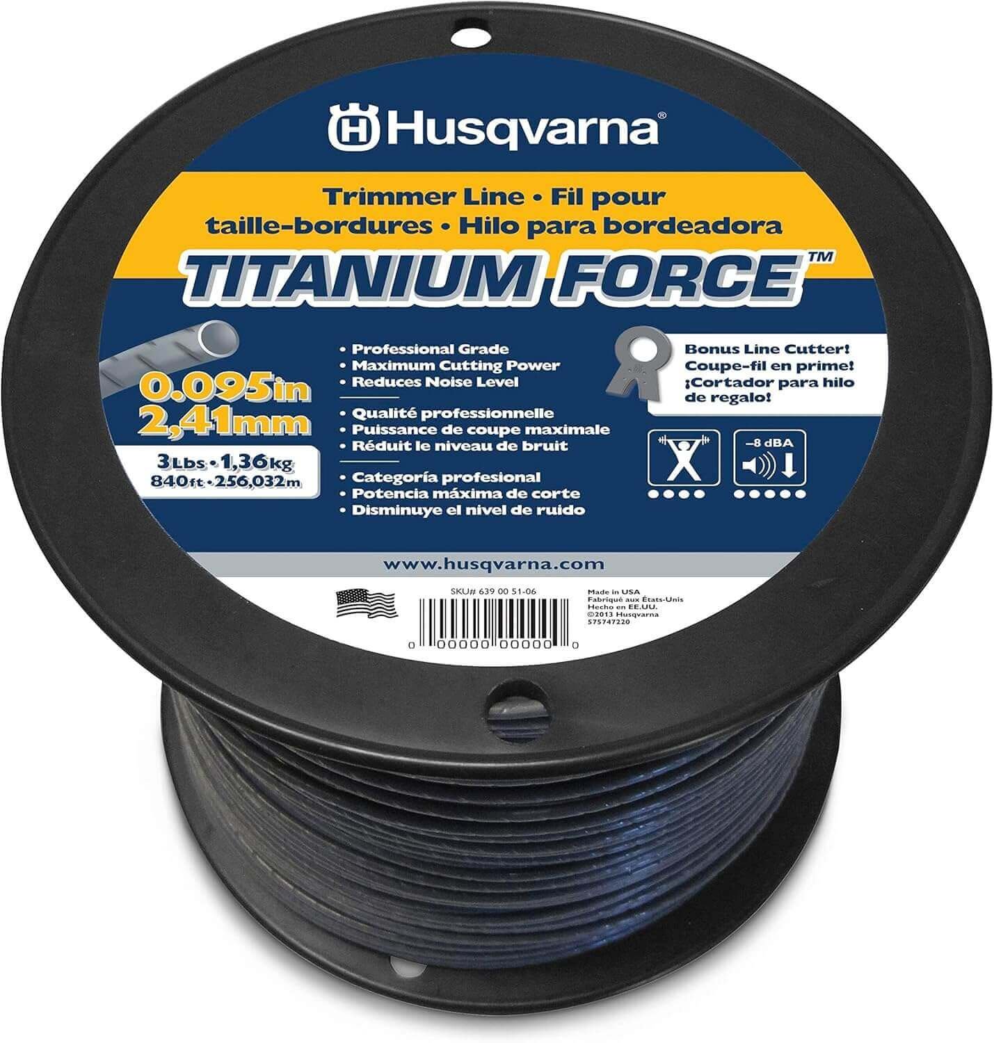 Line size for Husqvarna T35 Trimmer Head
